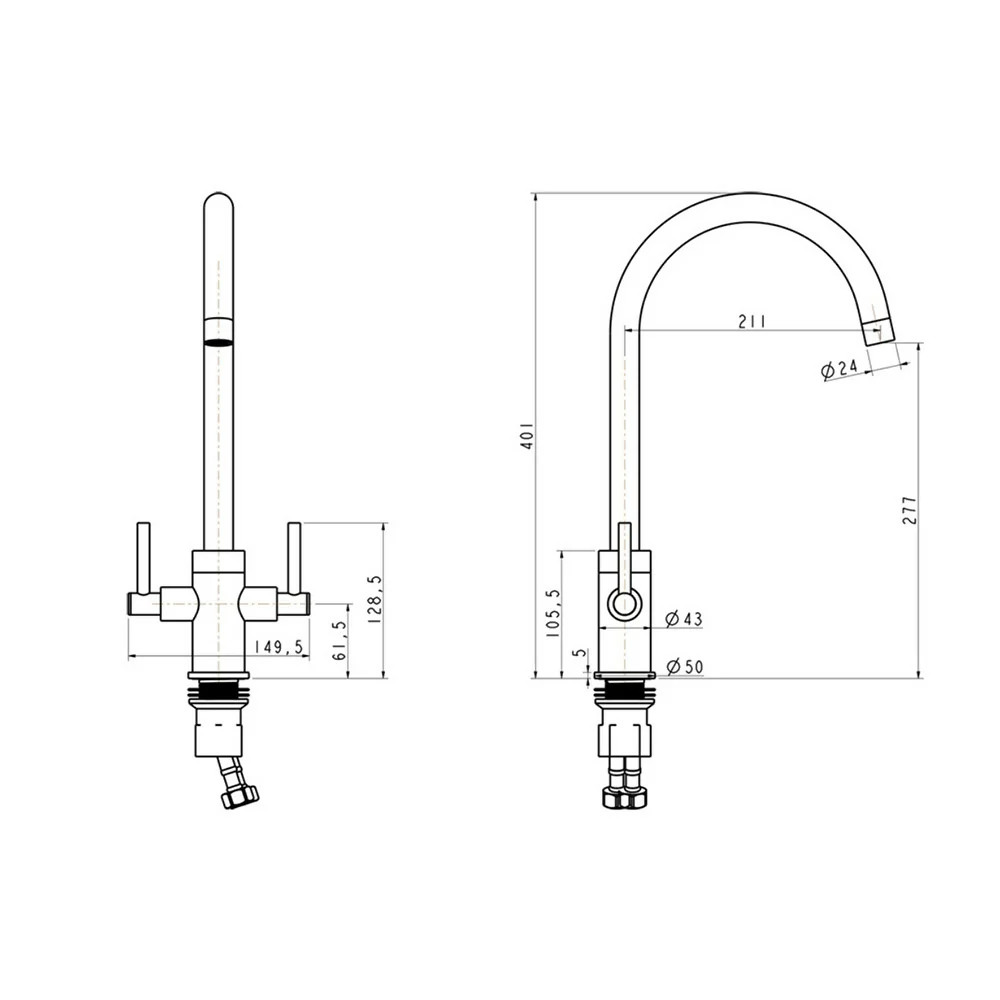 CURVATO SLIM LEVER & CURVED SPOUT TAP - Image 2