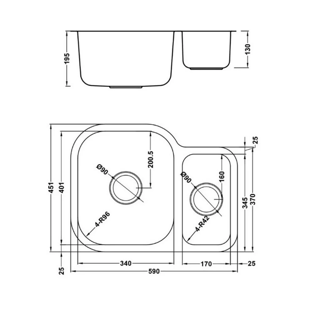 ETRODUO 589/450U BBL SINK - Image 2