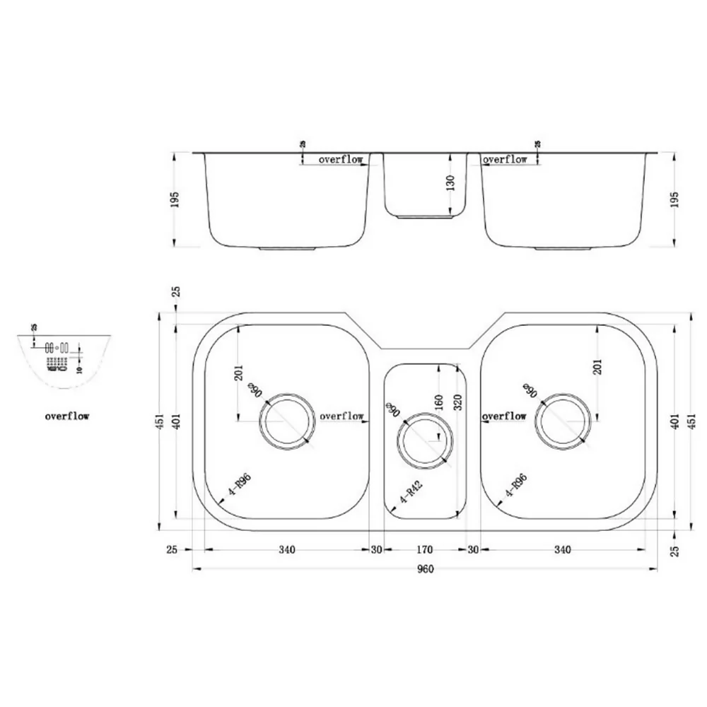 ETROTRIO 960/450U SINK - Image 2