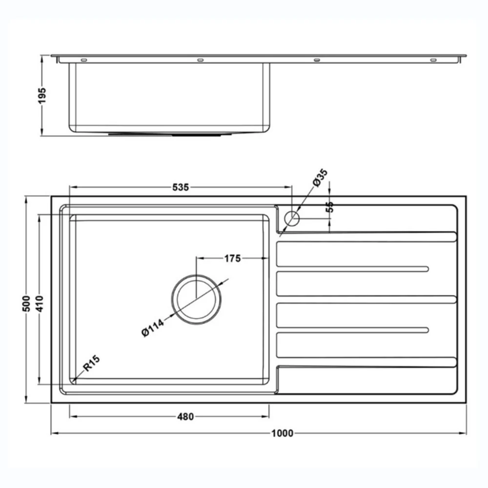 FORZAUNO 100I LARGE BBL SINK - Image 4
