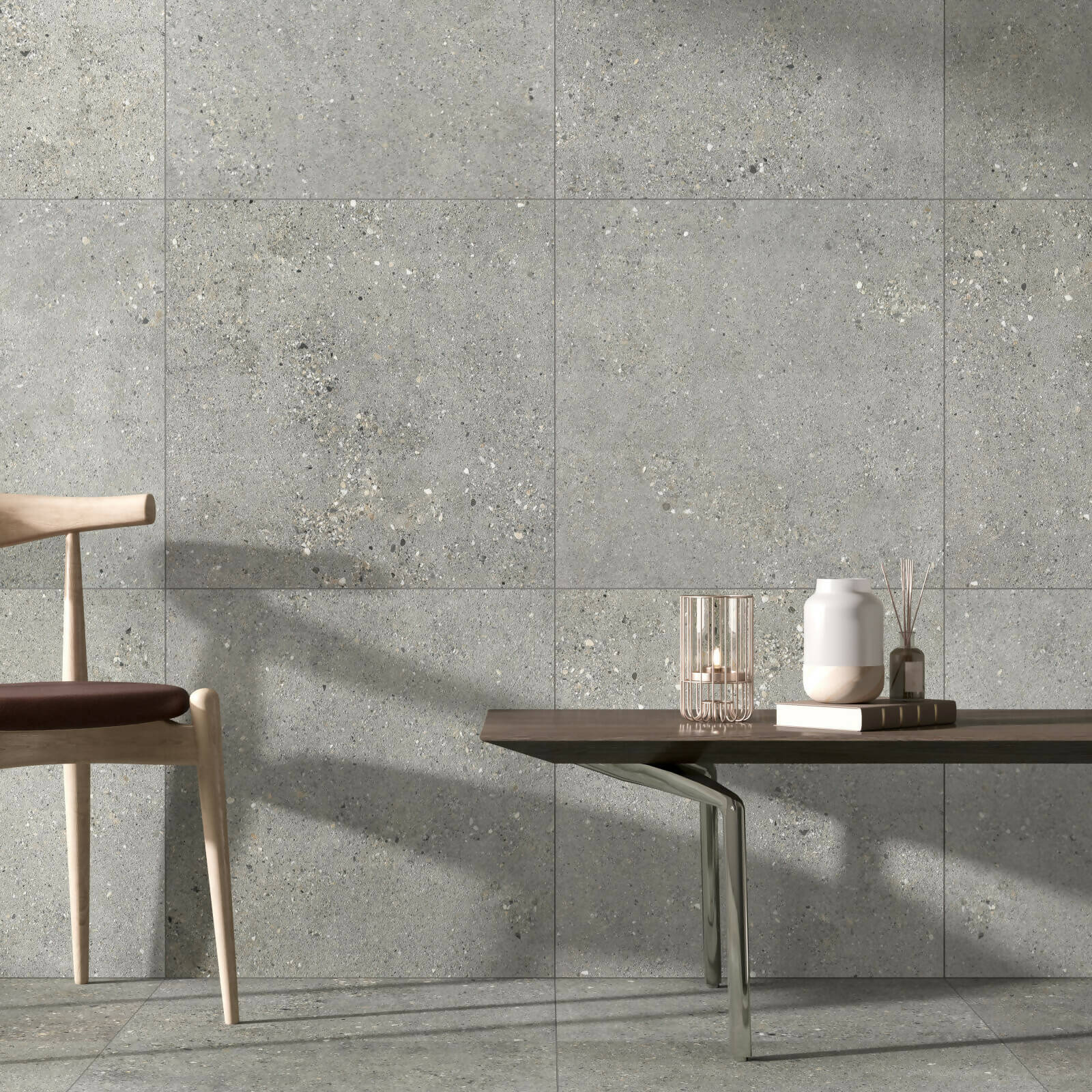 FRAMMENTI TECH GRIGIO MATT RECTIFIED PORCELAIN TILES - Image 2