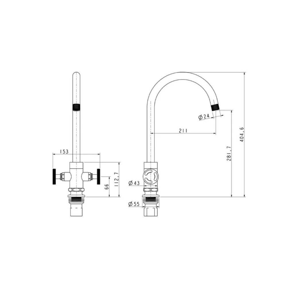 HENRY HOLT COLLECTION TWIN LEVER TAP - Image 8