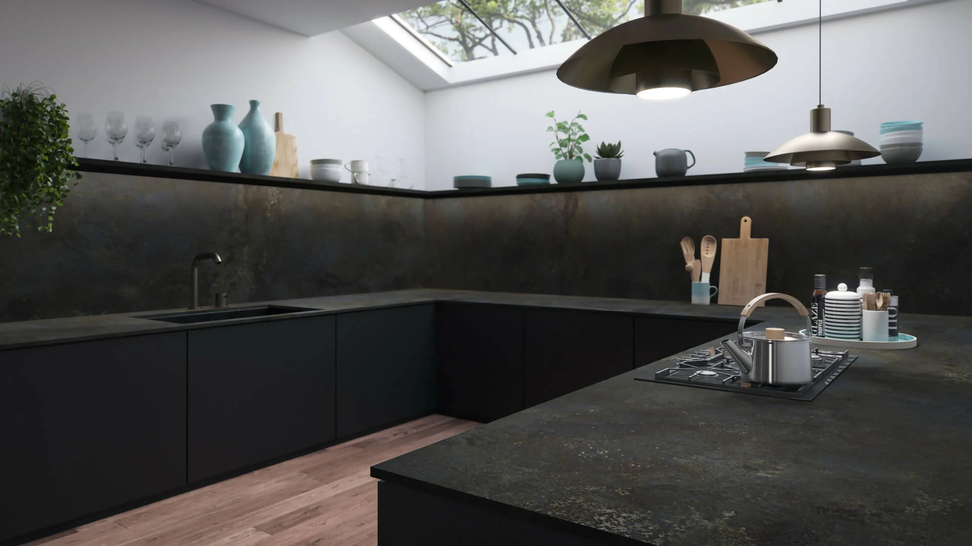 METALLIO BLACK METROPOLITAN PORCELAIN - Image 3