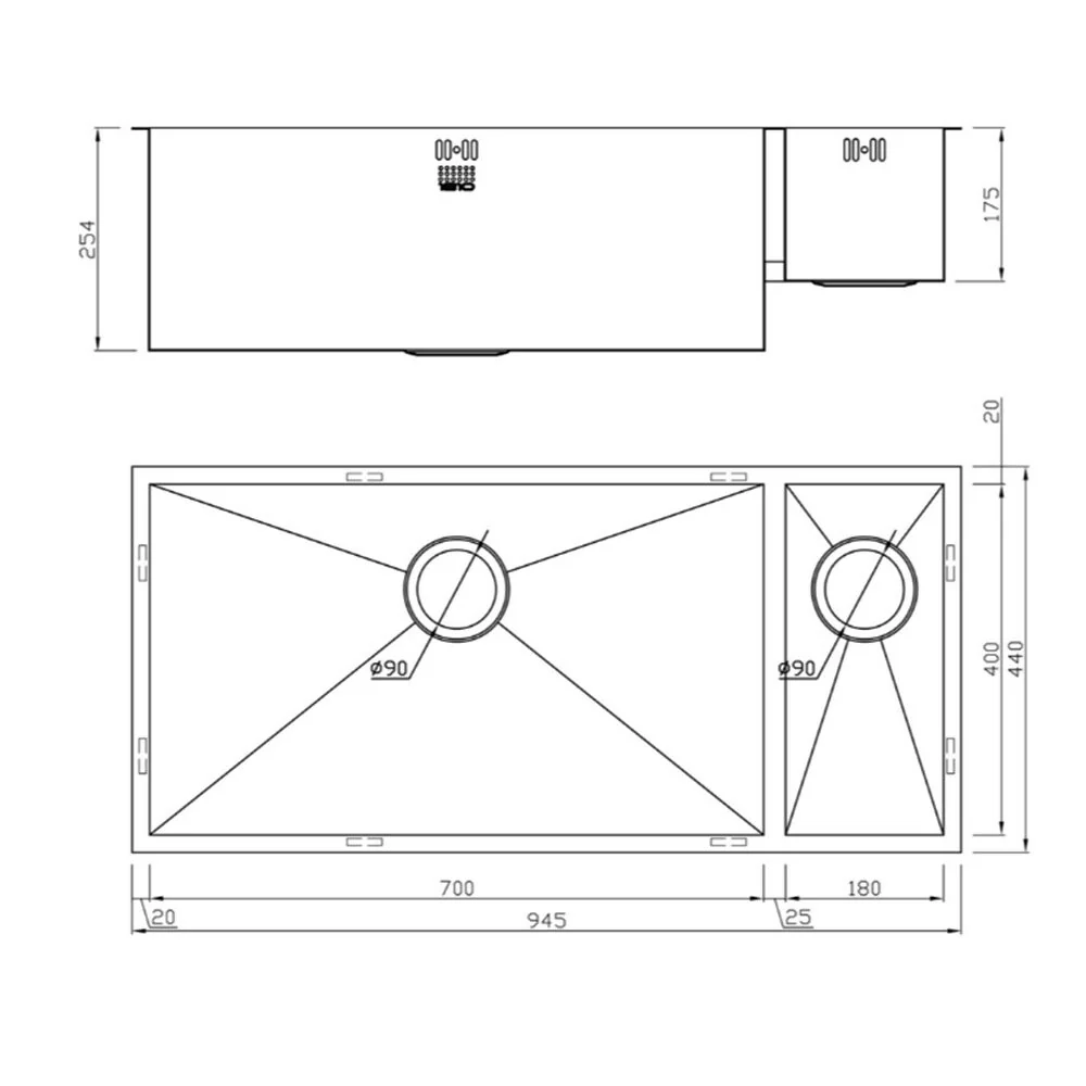 ZENDUO 700/180U GRANDE DEEP SINK - Image 4