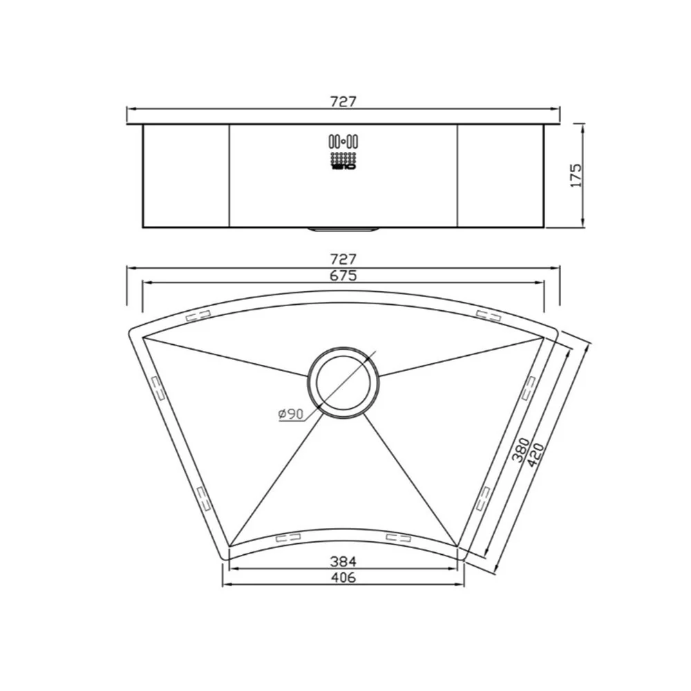 ZENUNO 675U CURVE SINK - Image 4
