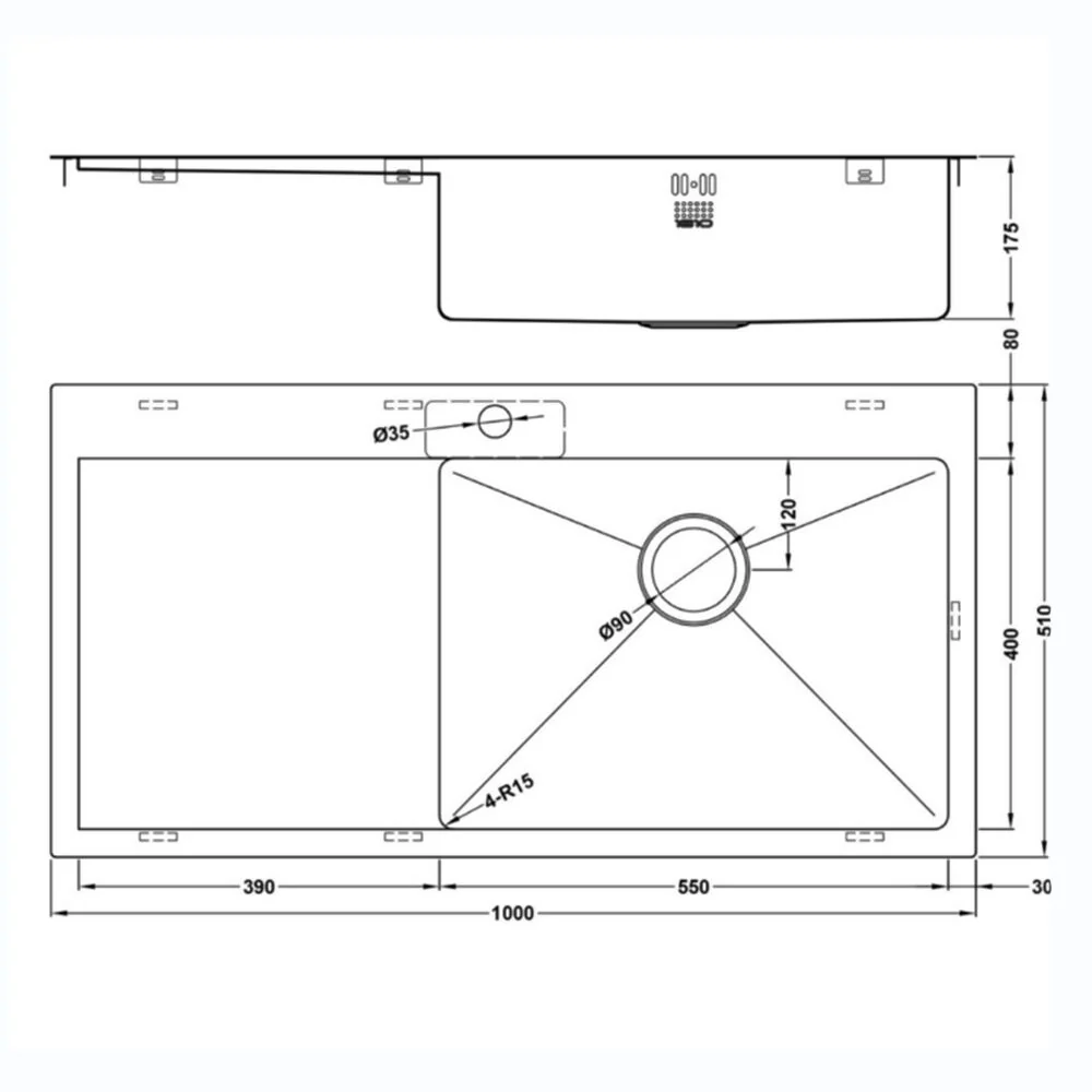 ZENUNO15 55 I-F BBR SINK - Image 4